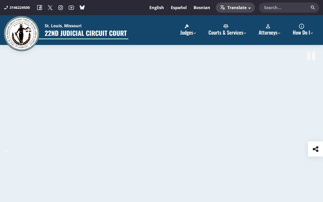 St. Louis City Twenty-Second Circuit court information